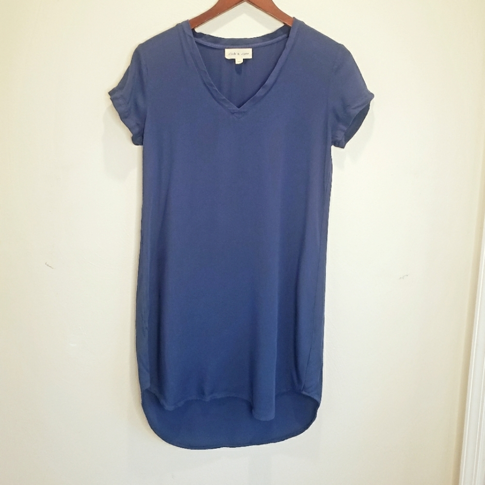 Cloth & Stone blue t shirt dress